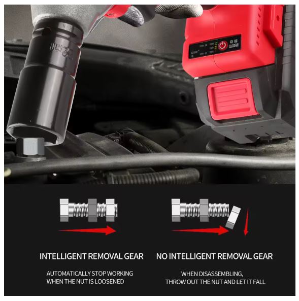 LYUWO 20V 420N. m Industrial Grade Impact Wrench For Automotive Repair, Woodworking, Lithium Battery, Brushless Electric Wrench