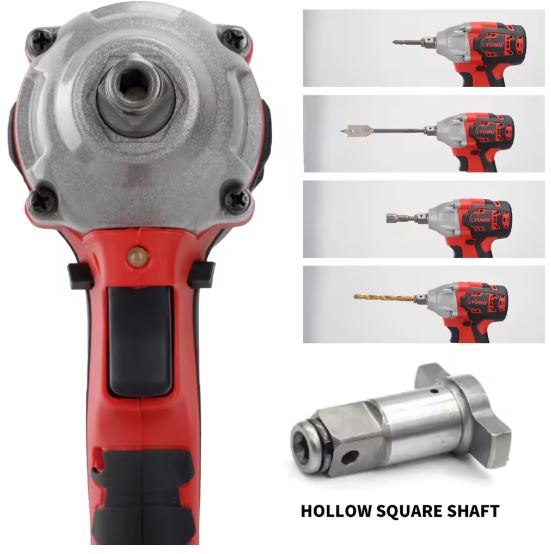 LYUWO 20V 420N. m Industrial Grade Impact Wrench For Automotive Repair, Woodworking, Lithium Battery, Brushless Electric Wrench
