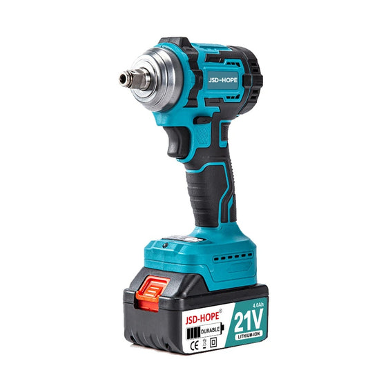 Brushless electric wrench with high torque, rechargeable electric air gun, auto repair impact lithium battery wrench