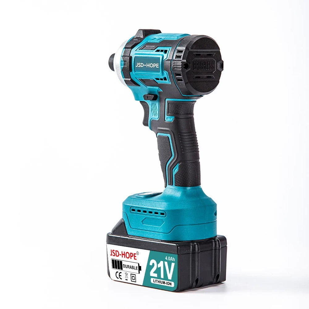 Brushless electric wrench with high torque, rechargeable electric air gun, auto repair impact lithium battery wrench