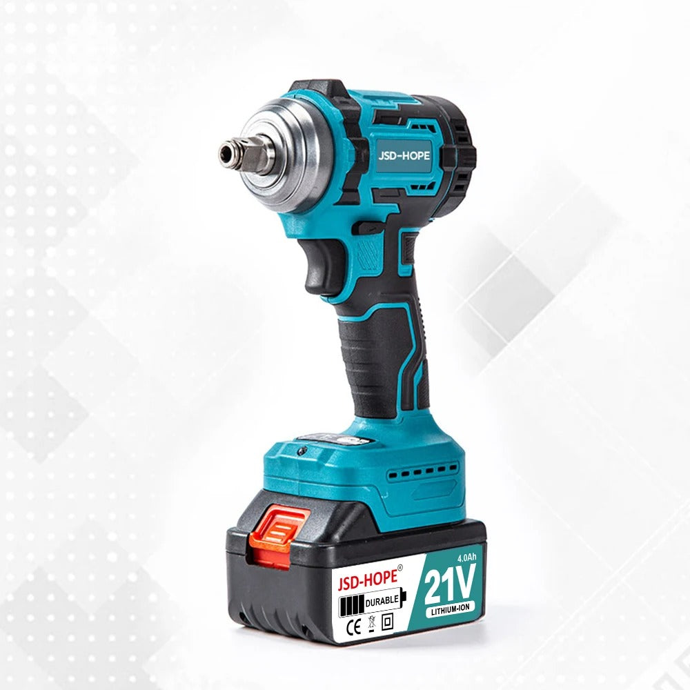 Brushless electric wrench with high torque, rechargeable electric air gun, auto repair impact lithium battery wrench